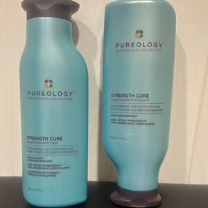 Pureology Strength Cure Hair Care Duo in Blue shampoo and conditioner